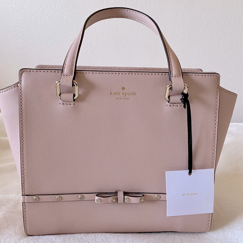 Kate Spade Smll Hadlee Laurel Way Jeweled Tote NWT